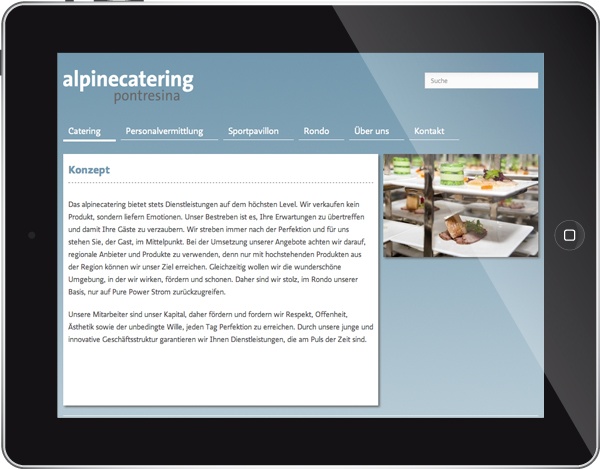 alpinecatering Pontresina Internet